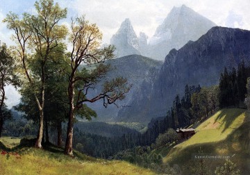 Tiroler Lansscape Albert Bier Berg Ölgemälde